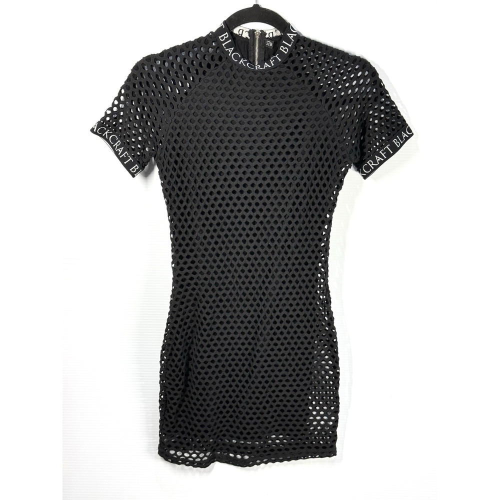 Hot Topic Blackcraft Cult Fishnet Dress Goth Midi Size XS Witchy Devilcore Punk